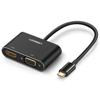 Cáp chuyển USB Type C to HDMI và VGA Ugreen 50738