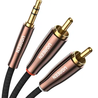 Cáp âm thanh 3.5mm ra 2 RCA dài 3M  cao cấp Ugreen 80848