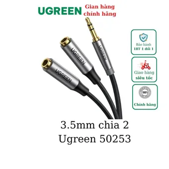 Cáp chia âm thanh 3.5mm 1 ra 2 Ugreen 50253