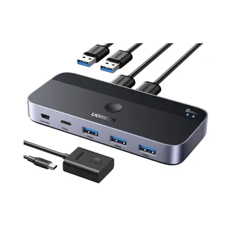 Bộ chia Hub USB 3.0 2 vào 4 ra màu đen Ugreen 15705