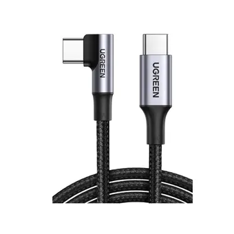 Cáp sạc Type C bẻ góc 90 dài 1m PD 100W Ugreen 70643 US334