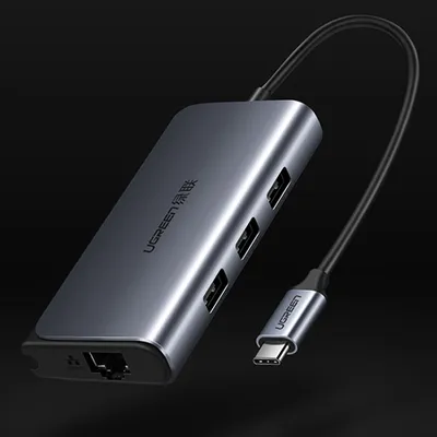 Bộ chia USB Type C 4 cổng USB 3.0 + Lan RJ45 Ugreen 50252