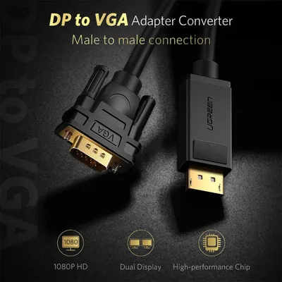 Cáp chuyển Displayport to VGA dài 1.5M Ugreen 10247