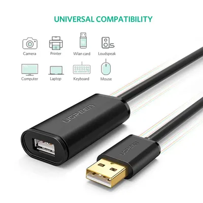 Cáp nối dài USB 2.0 5M có chip IC Ugreen 10319