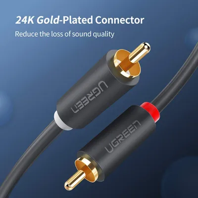 Cáp âm thanh RCA 2-2 dài 5m Ugreen 10520