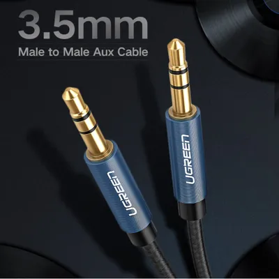 Cáp âm thanh 3.5mm dài 0.5M Ugreen 10684