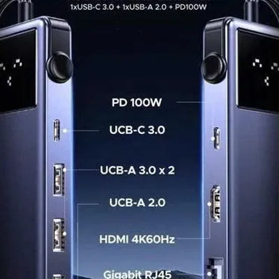 Bộ chuyển đổi USB-C sang 2xUSB-A 3.0+USB-A 2.0+USB-C 3.0+HDMI+LAN hỗ trợ 4K Ugreen 45155 CM888