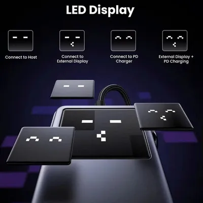 Bộ chuyển đổi USB-C sang 2xUSB-A 3.0+USB-A 2.0+USB-C 3.0+HDMI+LAN hỗ trợ 4K Ugreen 45155 CM888