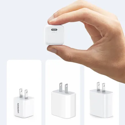 Sạc USB C chuẩn PD 20W màu trắng Ugreen 10219