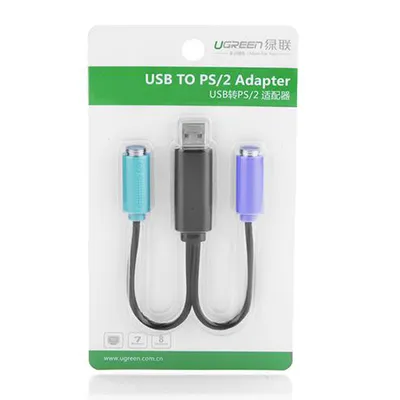 Cáp chuyển USB 2.0 to PS/2  Ugreen 20219