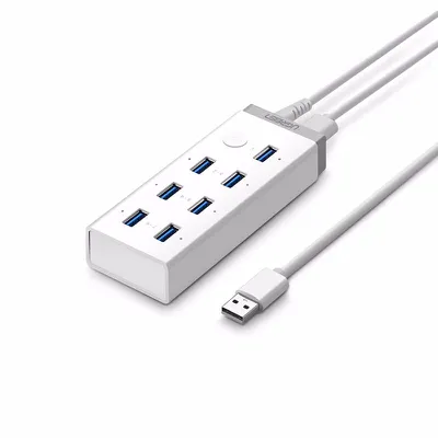 Bộ chia USB 3.0 7 cổng  nguồn  Ugreen 20296