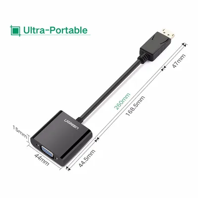 Cáp chuyển Displayport to VGA Ugreen 20415