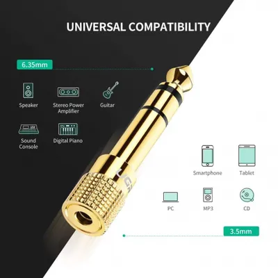 Đầu chuyển 6.5mm to 3.5mm Ugreen 20503