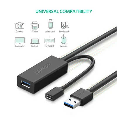 Cáp nối dài USB 3.0 10m Chipset Ugreen 20827