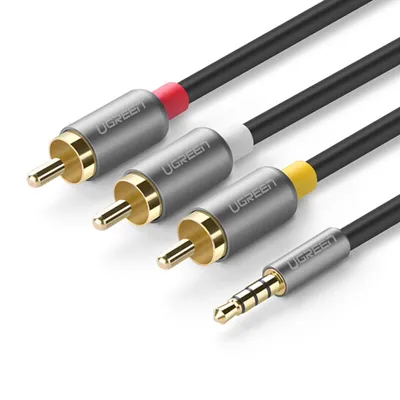 Cáp âm thanh 3.5mm to 3 RCA 1.5m Ugreen 20894
