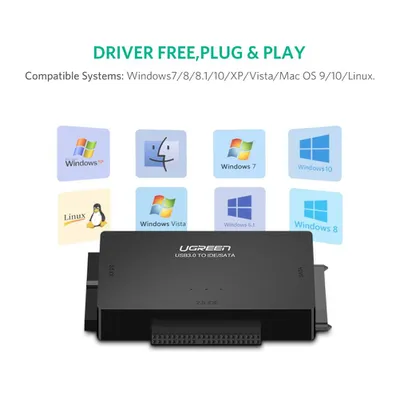 Cáp chuyển USB 3.0 sang SATA+3.5 IDE + 2.5IDE Ugreen 30353