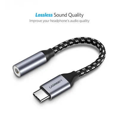 Cáp chuyển USB Type C to 3.5mm (âm) Ugreen 30632