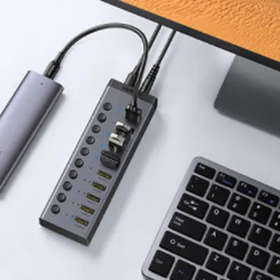 Bộ HUB chia 7 cổng USB 3.0 có công tắc Ugreen 30778