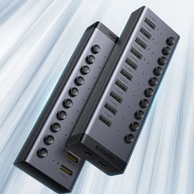 Bộ HUB chia 7 cổng USB 3.0 có công tắc Ugreen 30778