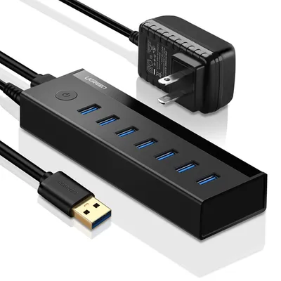 Bộ chia USB 3.0 ra 7 cổng hỗ trợ nguồn 5V/2A Ugreen 30845