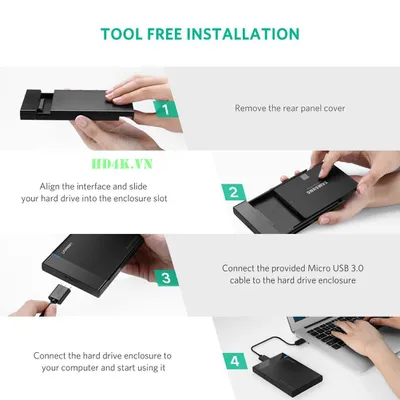 Hộp đựng ổ cứng 2.5 inch USB 3.0 Ugreen 30848