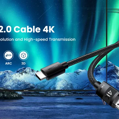 Cáp HDMI 2.0 dài 2M bọc nylon độ phân giải 4K@60Hz Ugreen 40101
