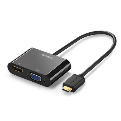 Cáp chuyển Mini HDMI to VGA và HDMI Ugreen 40385