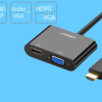Cáp chuyển HDMI to VGA+ HDMI Ugreen 40744
