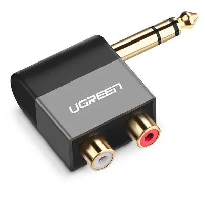 Đầu chuyển đổi 6.5mm sang RCA (hoa sen) Ugreen 40846
