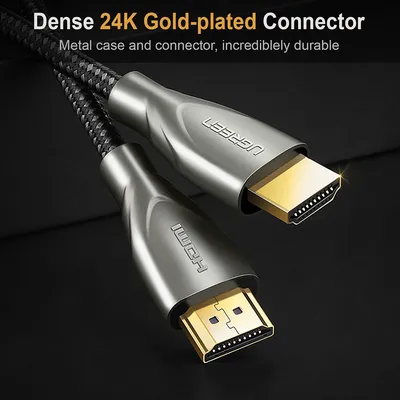 Cáp HDMI dài 5m Carbon chuẩn 2.0 4K@60MHz Ugreen 50110