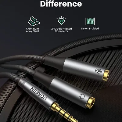 Cáp âm thanh chia mic và audio Ugreen 50254