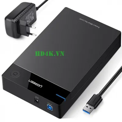 Hộp đựng ổ cứng 3.5 inch Sata/USB 3.0 hỗ trợ 10TB Ugreen 50422