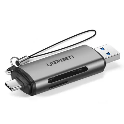Đầu đọc thẻ USB 3.0 + Type C cho thẻ SD/TF Ugreen 50706