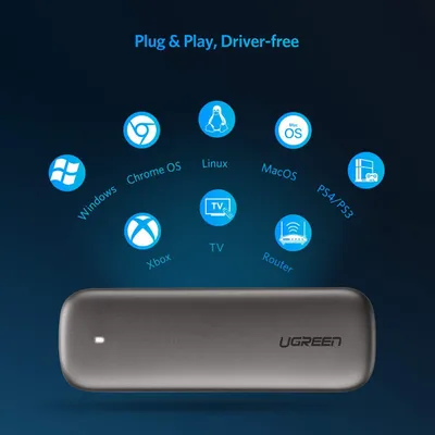 Thiết bị ổ cứng M2 kết nối Sata M-Key qua cổng USB Ugreen 60354