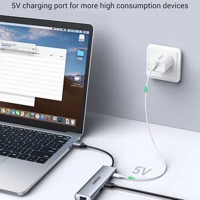 Bộ chia USB 3.0 ra 3 cổng USB 3.0 + Lan 1000Mbps Ugreen 60812