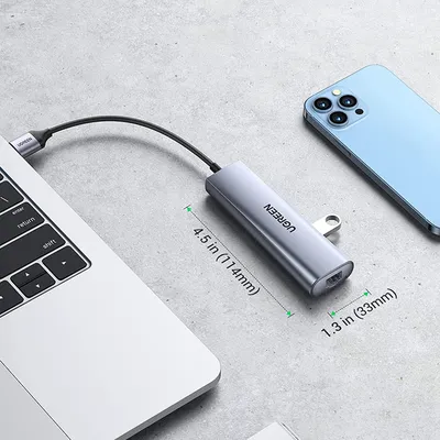 Bộ chia USB 3.0 ra 3 cổng USB 3.0 + Lan 1000Mbps Ugreen 60812