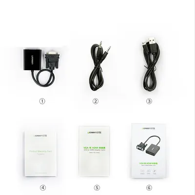 Cáp chuyển VGA sang HDMI Ugreen 50945