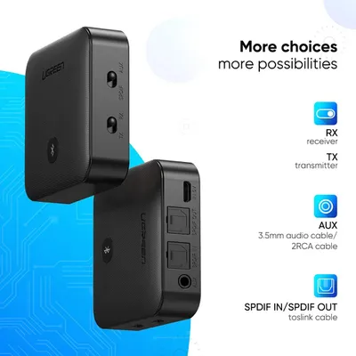 Bộ thu và  phát Bluetooth 5.0 hỗ trợ APTX Ugreen 70158