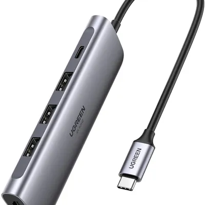 Bộ chuyển Type C to HDMI + Hub USB 3.0 Ugreen 70495