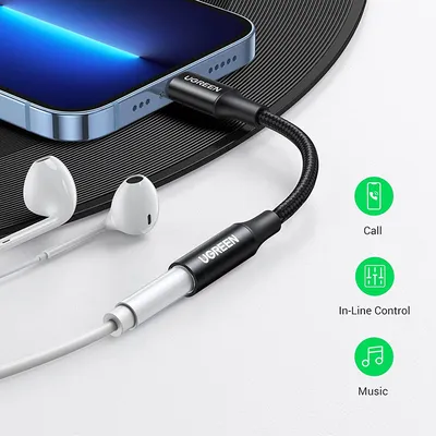 Cáp chuyển Lightning sang Audio 3.5mm Ugreen 70860