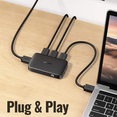 Bộ gộp HDMI 3 ra 1 hỗ trợ 4K  Ugreen 80125