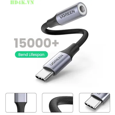 Bộ chuyển đổi âm thanh USB Type C to 3.5mm với chip DAC Ugreen 80154
