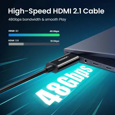 Cáp HDMI 2.1 sợi quang dài 10m hỗ trợ 8K/60Hz 4K/120Hz Ugreen 80406