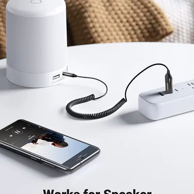 Bộ thu Bluetooth 5.0 dài 1.5M hỗ trợ Mic cổng 3.5mm Ugreen 70601