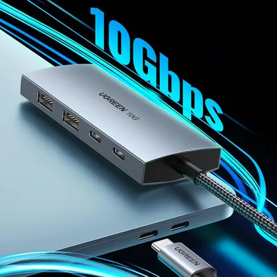 Bộ chia Type C 2 cổng USB 3.0 + 2 cổng Type C Ugreen 30758