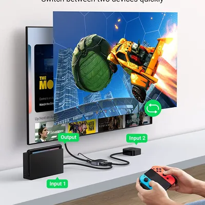 Bộ gộp HDMI 2 ra 1 hỗ trợ 8k@60hz Ugreen 90385