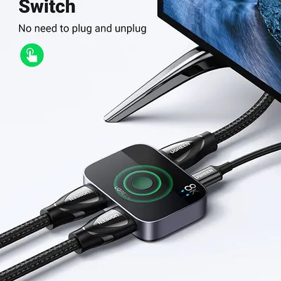 Bộ gộp HDMI 2 ra 1 hỗ trợ 8k@60hz Ugreen 90385