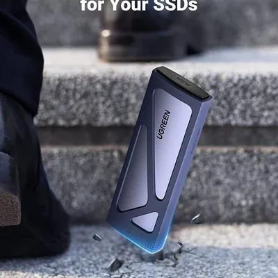 Box ổ cứng SSD M.2 B&M-Key & M-Key NVME - PCIE 3.0 USB Type-C 3.2 GEN2 Ugreen 90541