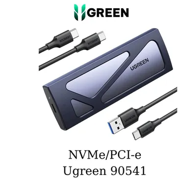 Box ổ cứng SSD M.2 B&M-Key & M-Key NVME - PCIE 3.0 USB Type-C 3.2 GEN2 Ugreen 90541