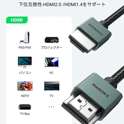 Cáp HDMI 2.1 siêu mỏng dài 2M hỗ trợ 8K Ugreen 90384